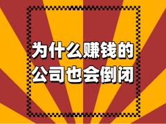 为什么 “赚钱” 的公司也会倒闭？